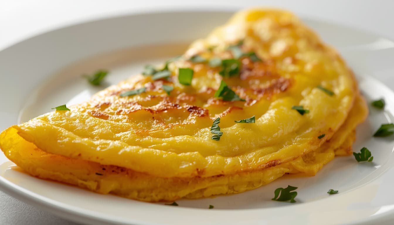 Fresh omelette made at an EggPoint cart